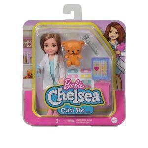 Chelsea Barbie I Can‎ Be Vet Doll & Accessories Mini Dog And Doll 3+ NIB